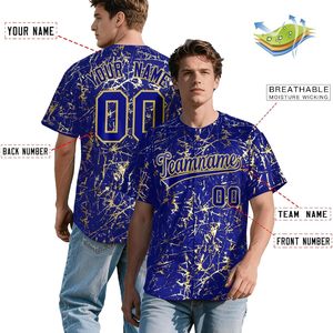 Maillot de baseball personnalisé unisexe pour adulte, avec nom et numéro, chemise d'équipe à boutons, impression par sublimation, vêtements de sport - Product Image 3