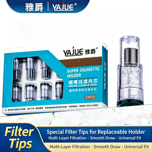Cartouches filtrantes à triple aimant, recharges compatibles pour supports de filtres à cigarettes rechargeables - Product Image 1