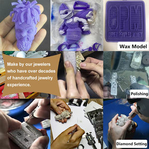 Hip Hop Đồ Trang Sức Mens Iced Tùy Chỉnh Thư Mặt Dây Chuyền 925 Sterling Bạc VVS Moissanite Kim Cương Số Tên Biểu Tượng Ban Đầu Mặt Dây Chuyền - Product Image 4