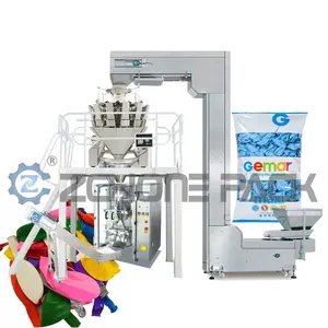 Cuteihead Wflower Premade Doypack Automatic Weiging Packing Almond Peanut Cashew Doypack Pouch Nut Chicken Packing Machine 1300