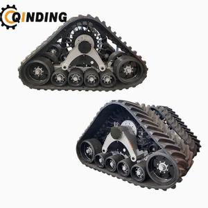 Nouveau châssis à chenilles triangulaires en caoutchouc et acier respectueux de l'environnement pour tracteurs IH 2188, 2166, 5250 - Marque QINDING - Product Image 5