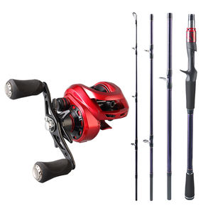 1.8m 2.1m nouveauté canne à pêche tiges de carbone 4 Sections canne à lancer et moulinet Combo articles de pêche <span class=keywords><strong>ensemble</strong></span> complet avec sac - Product Image 4