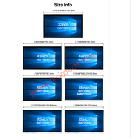 Écran tactile multitouch de 27, 32, 40, 43, 55, 65, 70, 75 ou 86 pouces, pièces détachées, haute qualité, livraison directe depuis l'usine