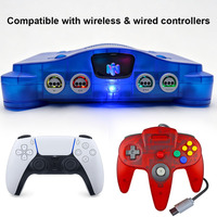 Controlador Inalámbrico Hispeedido IBlueControlMod con Adaptador Interno y Módulo de Color LED RGB para Consola de Juegos N64