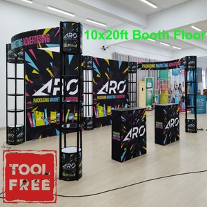 10x20ft Modular Aluminum <strong>Display</strong> Showcase Foldable Spiral Twist <strong>Tower</strong> Stand Exhibition Booth - Product Image 4
