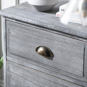 Retro Kitchen Cabinet <strong>Door</strong> Drawer Pulls Metal Shell Handle Vintage Half Moon Handles and <strong>Knobs</strong> - Product Image 5