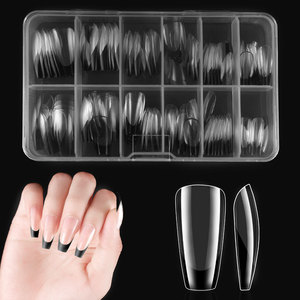 120 Uñas Postizas Francesas con Punta Blanca, ABS, Cobertura Total, Uñas de Gel Suave para Manicura Artística - Product Image 4