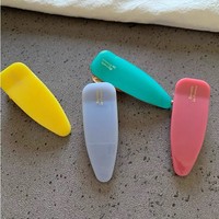 Barrettes à cheveux latérales colorées et solides ALL YOUNG avec logo personnalisé en acétate pour femmes, accessoires capillaires quotidiens, vente en gros
