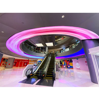 Hongwei Intérieur Polychrome Flex Publicité Circulaire Colonne Pilier Incurvé Programmable Led Panneau Mur Vidéo P1.2 Écran Flexible