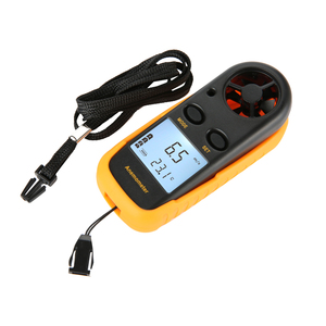 Anémomètre numérique chinois avec mesure de la vitesse et de la température de l'air, indication de la sensation de froid et arrêt manuel/automatique - Product Image 2