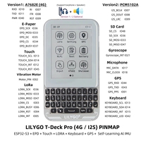 Carte de développement GGDX LILYGO T-Deck Pro avec ESP32-S3, LoRa, écran tactile E-Ink, GPS, clavier et apprentissage IA