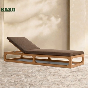 Chaise longue <span class=keywords><strong>de</strong></span> luxe en bois pour hôtel, <span class=keywords><strong>jardin</strong></span>, piscine, en rotin, teck, aluminium, corde et osier, double, pour extérieur - Product Image 5