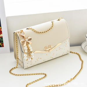 2026 Wholesale Ladies' Trendy Crossbody Handbags PU Cover High Quality Mini Luxury Sequins Pearl Decoration Spring Summer Winter - Product Image 2