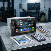Autoradio 2 DIN avec écran tactile HD 7 pouces, lecteur MP5, aide au recul, tableau de bord RGB 7018B, garantie 1 an, pour USB, SD, Aux-in, amplificateur