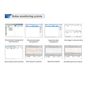 Analyseur de vibrations portatif 1410 2 canaux 400 MHz DSP Capteur ICP Analyse de spectre FFT Maintenance prédictive IP65 OEM - Product Image 4