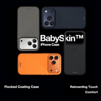 Coque Laudtec Soft-Touch Finish, Housse Vibrante Magnétique Antichoc Étanche Résistante aux Chutes pour iPhone 17 Pro Max orange