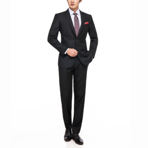 Traje de Hombre de Lujo para la Élite Empresarial, Verde Oscuro Sólido, Solapa de Muesca, Tela TR, Conjunto de Negocios, Traje de Novio - Product Image 5