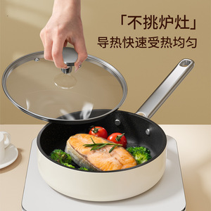 Ceramic Non-Stick Mini Frying <b>Pan</b> Flat Bottom Egg <b>Pan</b> Household Stir Fry <b>Pan</b> Induction Gas Compatible Easy Cleaning - Product Image 2