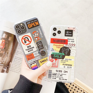 Coque de téléphone en TPU souple avec étiquette de code à barres rétro pour <span class=keywords><strong>iPhone</strong></span> <span class=keywords><strong>14</strong></span> 13 12 Pro 12 Mini 12 Pro Max 11 Pro 11 XS Max XR 8 7 Plus - Product Image 4