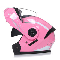 Casque de Moto Modulable Double Visière Rétro Homologué DOT Intégral à Relever