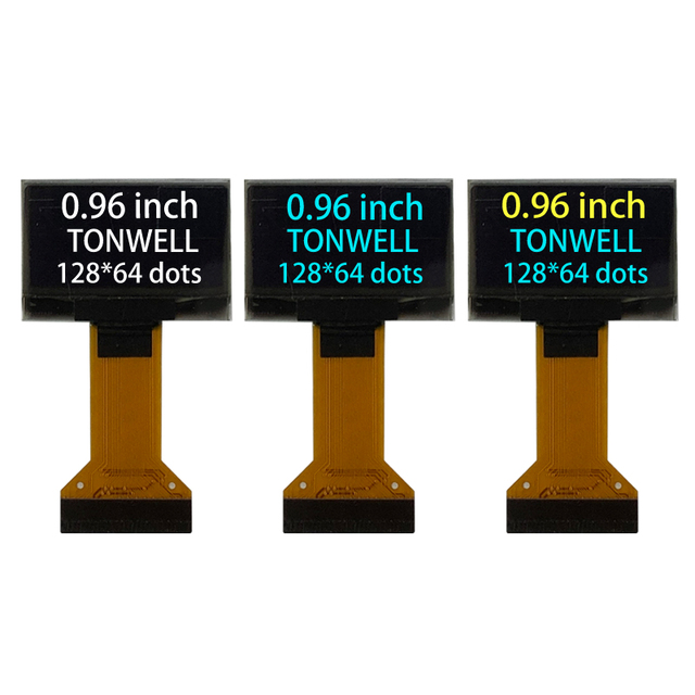 0.96 Inch 0.96" Mini OLED Screen Display 128X64 Custom Monochrome/Two-color Yellow Blue PM-OLED Screen Self-luminescence