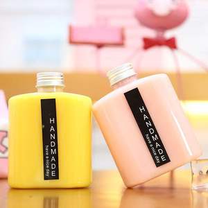 Wholesale 350ml Square Plastic Beverage <b>Bottle</b> Food Grade <b>Fruit</b> Juice Drink <b>Bottle</b> with Aluminum Screw Cap - Product Image 2