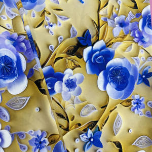 Tela de Viscosa 100% Rayón, Tejido con Estampado Floral, Diseño Digital, Material para Prendas - Product Image 4