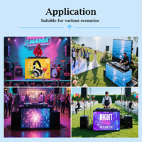 Pantalla LED Móvil Personalizada P1.8 P2.5 para Cabina de DJ, Mesa Frontal Flexible para Interiores, Ideal para Festivales de Música, Publicidad y Uso de DJ
