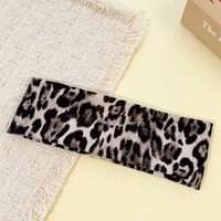 SASAacc Bandeau Élastique en Polyester à Imprimé Léopard Rétro Européen, Accessoire de Mode Unisexe pour Cheveux, Bandeau de Fitness Absorbant la Transpiration