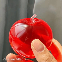 Nieuwe Vaseline Transparante Grote Appel Knijpfiguur Niet-terugverende Knijp Fidget Toy Fruit Knijpfiguur