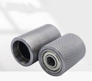 Aniknurled tırtıllı takipçisi tekerlek demir tekerlek güçsüz makaralı konveyör basınç tekerlek Metal çift rulman kasnak aşınmaya dayanıklı Emb - Product Image 6
