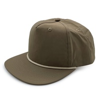 Chapeau en Nylon à 5 panneaux, pour homme, à bec plat, non traité, personnalisé