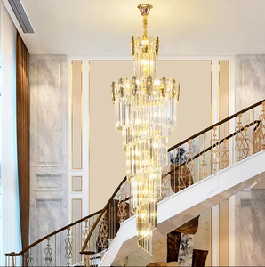 Zeal Lighting Modern vintage larga sala de estar grande LED hotel de lujo araña de cristal moderna - Product Image 3