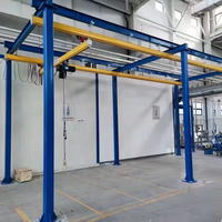 Mini-grue suspendue à poutre simple pour charges légères, 3 tonnes, motorisée, commande au sol et à distance, triphasée 380V, pour usine