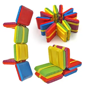 Ilusi optik mainan Fidget Jacob kayu, mainan tangga ajaib untuk pesta ulang tahun