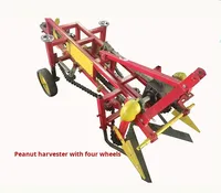 Prix EXW - Récolteuse de coton portative à quatre roues montée sur tracteur avec rotation latérale du moteur, machine à cueillir les arachides, machine de récolte d'arachides