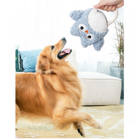 Jouet en peluche personnalisé pour animaux de compagnie OEM ODM, jouet à mâcher doux pour chien, hibou, baleine, crocodile, pieuvre, jouet en corde, jouets interactifs personnalisés pour animaux de compagnie, vente en gros