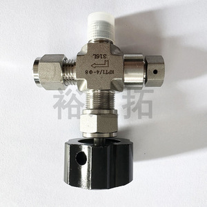 Adaptateur de vanne cylindrique à trois voies en acier inoxydable NPT 57 mm pour tuyau hydraulique, eau, gaz, huile, température normale, OEM - Product Image 3