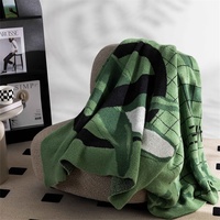 2024 Neues Design Akzeptieren individuell lustig Ablehnung Angst 100 % Polyester Heimdekoration Sofa Reisen gestrickt Überwurf Decke JJJL