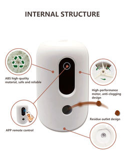 เครื่องให้อาหารสัตว์เลี้ยงอัตโนมัติแบบ HD พร้อมกล้อง  ควบคุมผ่านแอพ Wifi  รองรับการควบคุมระยะไกล  ใส่อาหารได้  รีไซเคิลได้  พร้อมโลโก้สั่งทำพิเศษ - Product Image 2