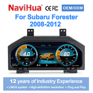 Compteur de vitesse numérique pour voiture Navihua, système Linux avec Carplay, jauge de vitesse automatique pour Subaru Forester 2008-2012 - Product Image 1