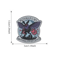 Broche émaillée Mothman, broche en alliage de zinc « Cryptide d'assistance émotionnelle », badge de revers gothique amusant pour vêtements et sacs