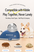 Distributeur automatique de nourriture pour animaux de compagnie, gamelles interactives intelligentes en PP et distributeur de nourriture pour chiens et chats, jouet d'alimentation lente pour chats