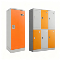 Armoire de chambre autoportante en plastique avec serrure à clé pour piscine, école, salle de sport, vestiaire