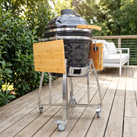 Parrilla de Carbón Portátil Auplex de 18 Pulgadas, Parrilla de Cerámica Kamad Deluxe de 18 Pulgadas Lista para Enviar, Modelo EN-1860 en Existencia, Entrega Rápida