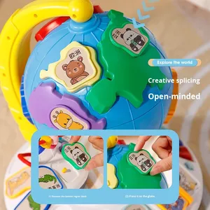 Interactive <span class=keywords><strong>globo</strong></span> di plastica Puzzle per bambini educativo precoce Bead Maze Map con Storytelling Finger Fine abilità motorie giocattolo - Product Image 2