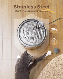<span class=keywords><strong>Fontaine</strong></span> à eau automatique pour chat en acier inoxydable 3,2 L avec filtre de remplacement – Stock disponible, prix abordable - Product Image 6