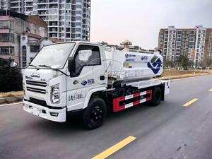 รถดูดสิ่งปฏิกูล JMC Jet Vacuum Truck แบบเตี้ยสูง 2.1 เมตร สำหรับเข้าถึงชั้นใต้ดิน ล้างด้วยแรงดันสูงและดูดสิ่งสกปรกด้วยระบบสุญญากาศ สำหรับขจัดสิ่งอุดตันในท่อระบายน้ำและท่อสุขา - Product Image 4