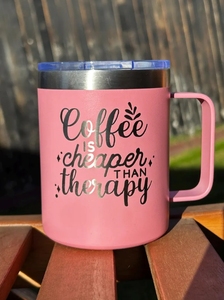Taza para acampar con logotipo personalizado 12oz 14oz 16oz 24oz taza de café de agua de viaje vaso con aislamiento térmico taza de café de acero inoxidable de metal - Product Image 3