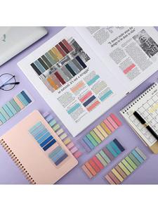 7400 Etiquetas Adhesivas Transparentes de PET para Estudiantes, Juego de 37 Piezas, Fluorescentes, Morandi, Resistentes al Agua, para Marcar en Blocs de Notas - Product Image 4